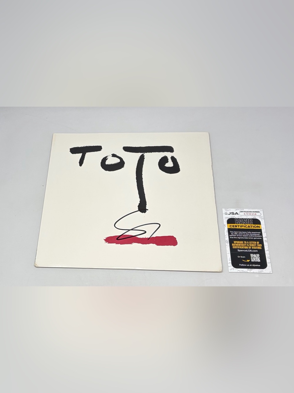 Steve Lukather signed Toto Turn Back Album JSA COA